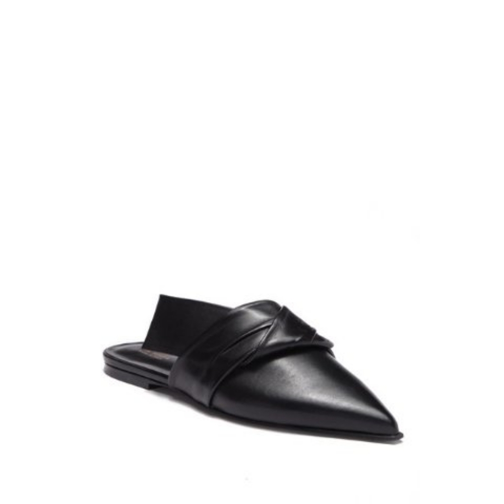 NWT VIA SPIGA ‘Birgit’ Pointed Toe Leather Mule, Sz 8.5, Retail $375